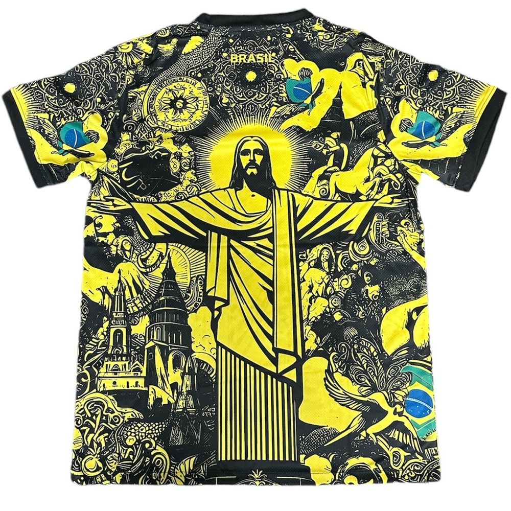 Brazil special edition soccer jersey. Brazil x Christ soccer football jersey - Picture 2 of 3